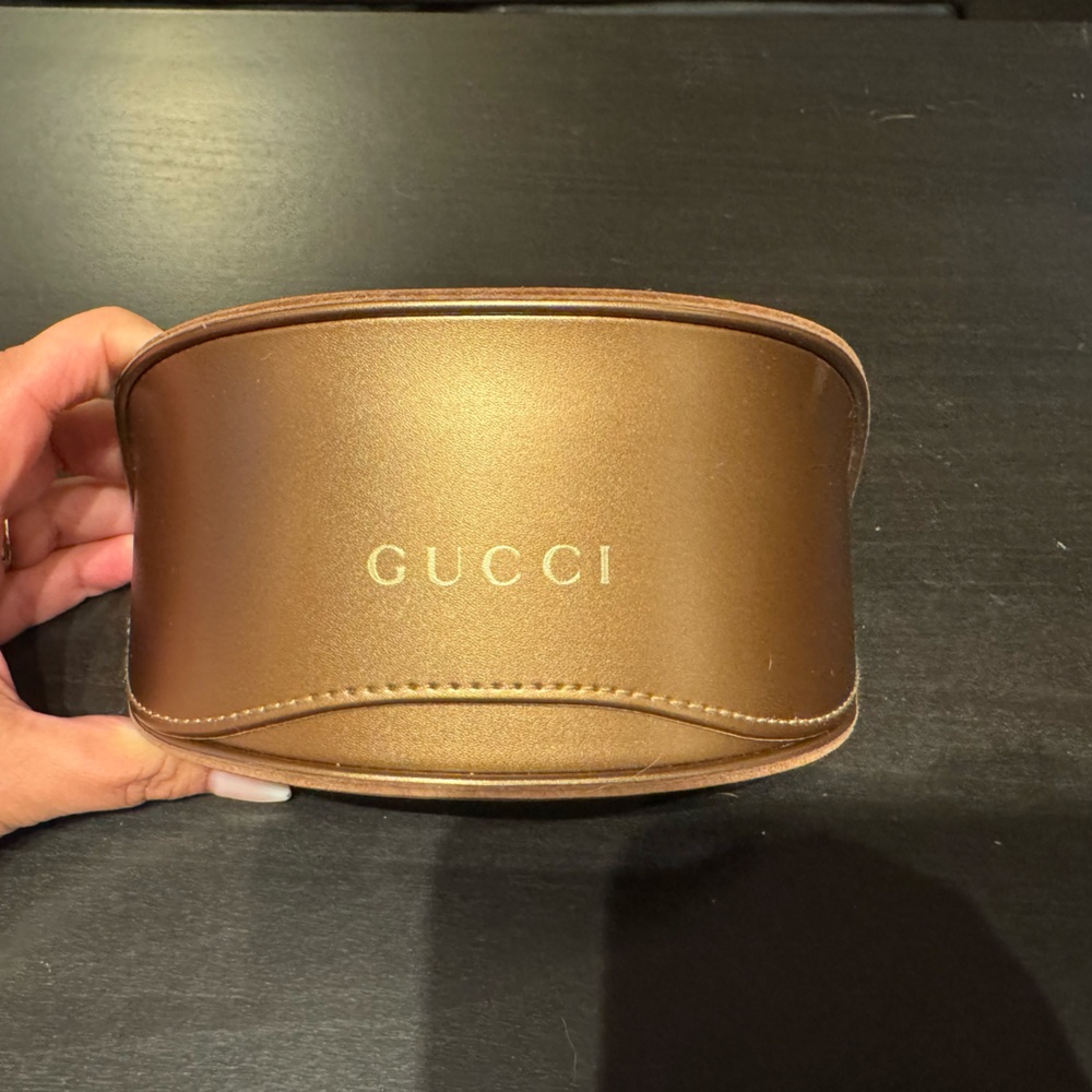 Authentic Gucci Leather Catchall Tray (Sunglass Case)